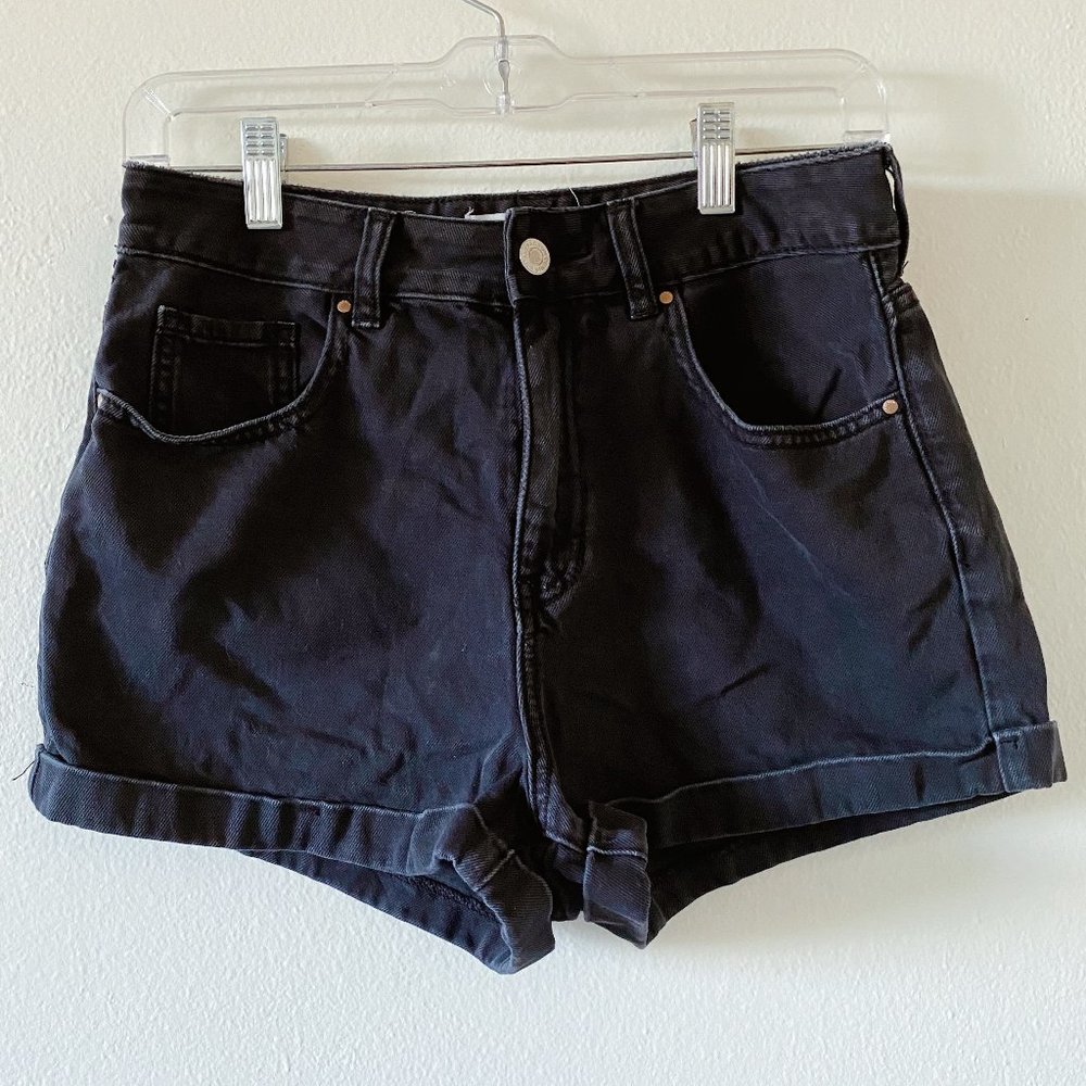 Pacsun Black Denim Mom Shorts